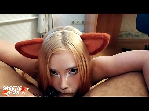 ❤️ Kitsune s'empassa la polla i es corre a la boca ❤❌ Vídeo de sexe a nosaltres ☑